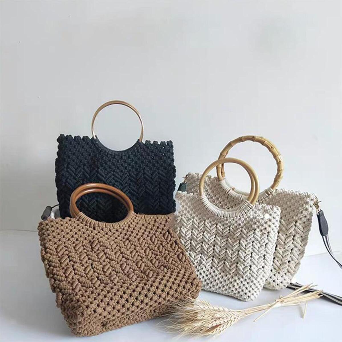 4Pcs DIY Crochet Bag Bottom Mat Pad Pet Bags Insert Tote Bag Making Supplies