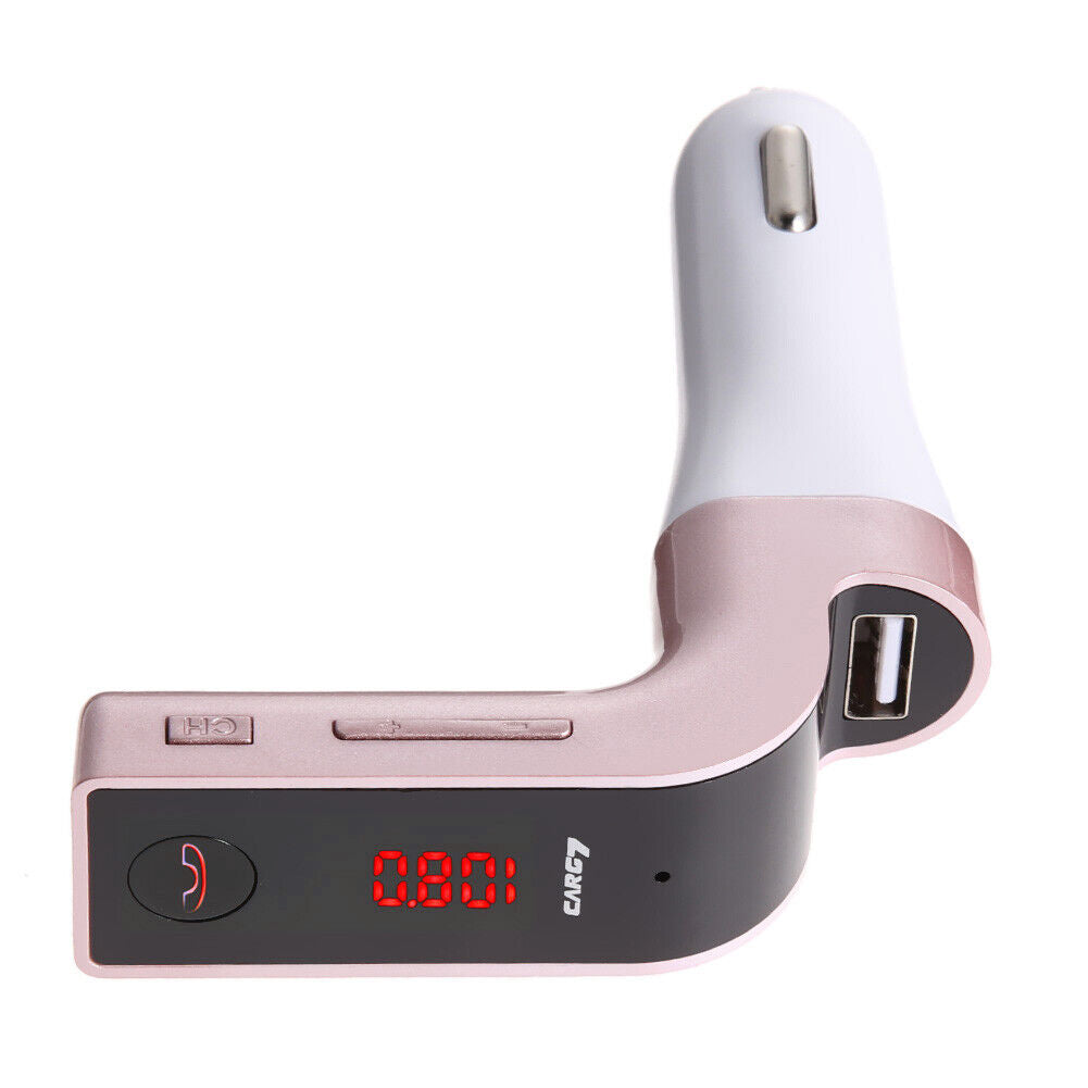 Bluetooth-compatible FM Transmitter Modulator Car Kit MP3 Player SD USB Pur