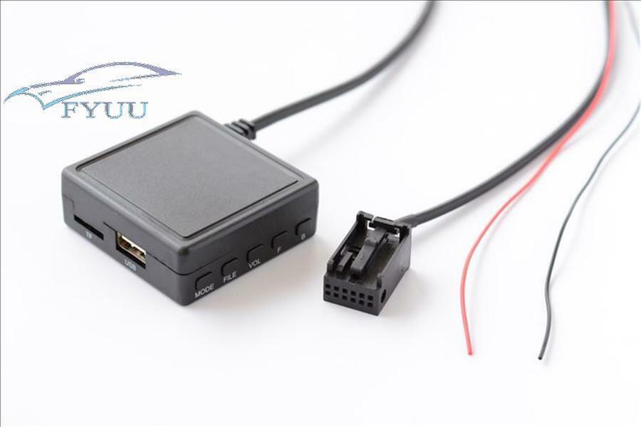 1x Car AUX-IN Bluetooth Wireless Stereo Cable Adapter For BMW X3 X5 Z4 E83 E85