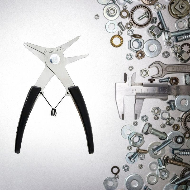 2-in-1 Snap Rings Plier Stainless Dual-purpose Snap Rings Plier Disassemble