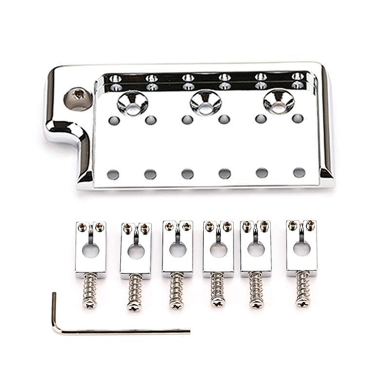 Guitar Bass Fixing String Bridge Saddles Tailpiece for Electric Bass Replacement