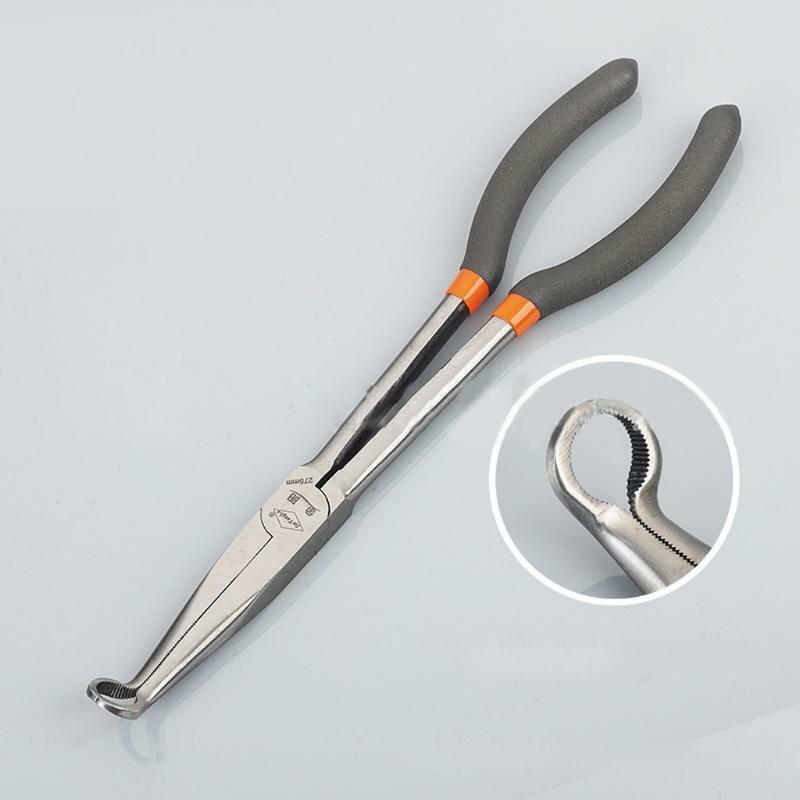 5 Pcs/Set 11" Extra Long Reach Nose Pliers Straight 90° 45° 20° Pliers Hand Tool