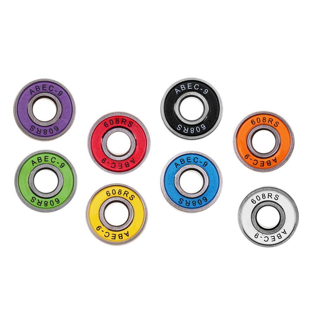 BEARINGS 608 RS  9 8x22x7mm INLINE SKATE ROLLER HOCKEY