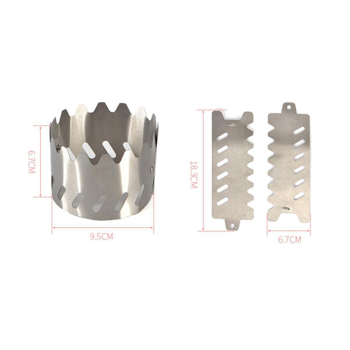 Ultralight Camping Alcohol Stove Rack Windscreen Stand Windshield Bracket