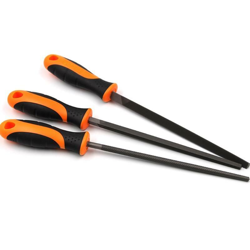 Workshop File Set Steel Rasp File Flat Triangle Round Square Half-Round 5 Pcs