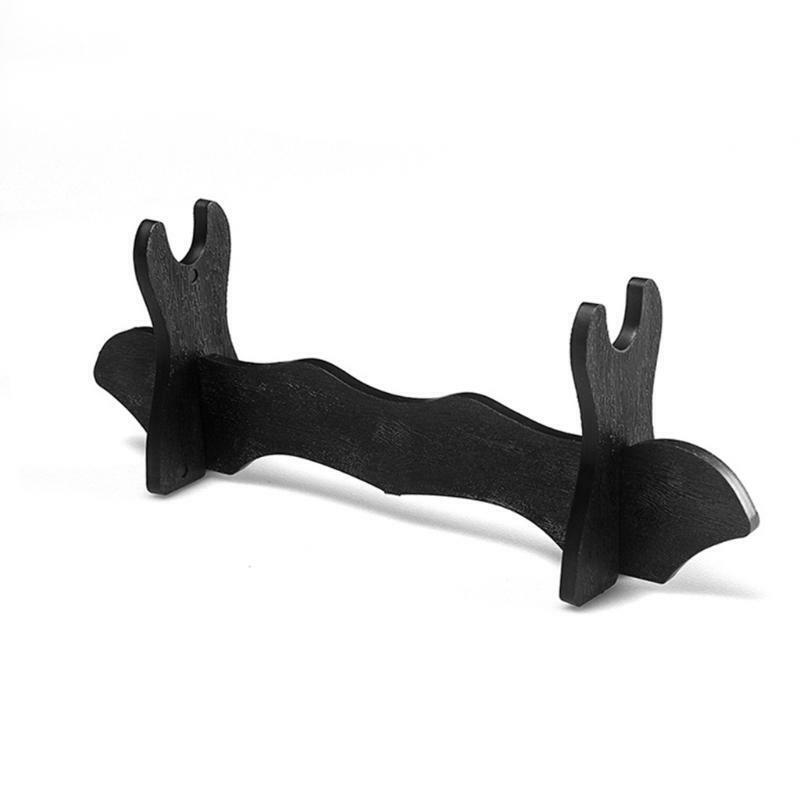 Black Sword Stand Portable Single Horizontal Plastic Display Stand Gift for Teen