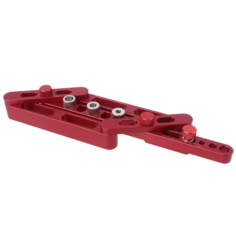 Cabinet Hardware Jig Punching Locator Woodworking  Doweling Jig Kit 3-in-1 Tools