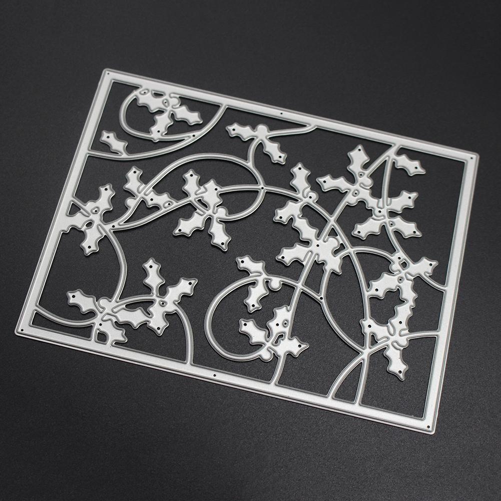 Retangle Leaves Metal Cutting Die Stencil Scrapbook Template Photo Craft