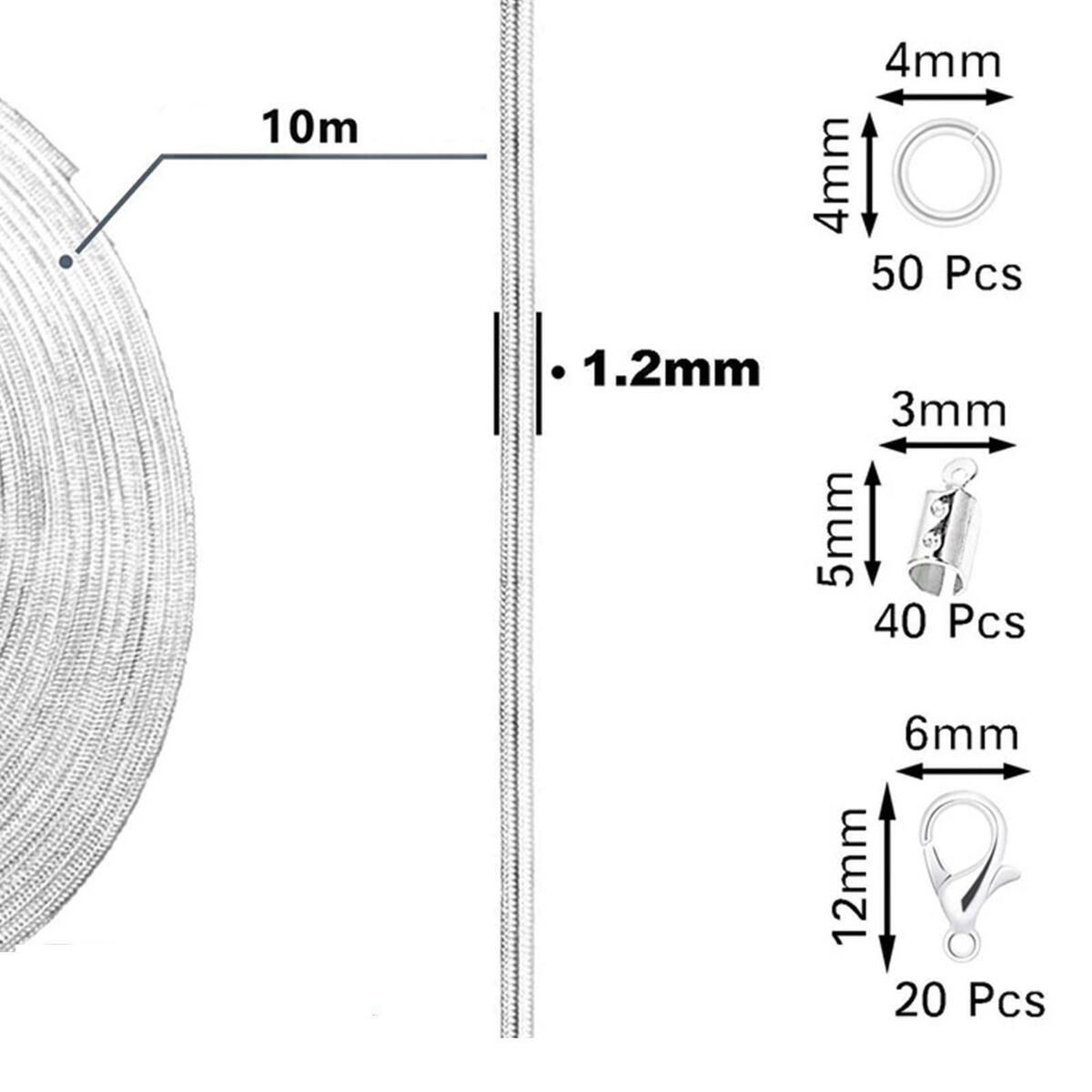 Chain by Spool  with Accessories for Earring Bracelets Jewelry Making