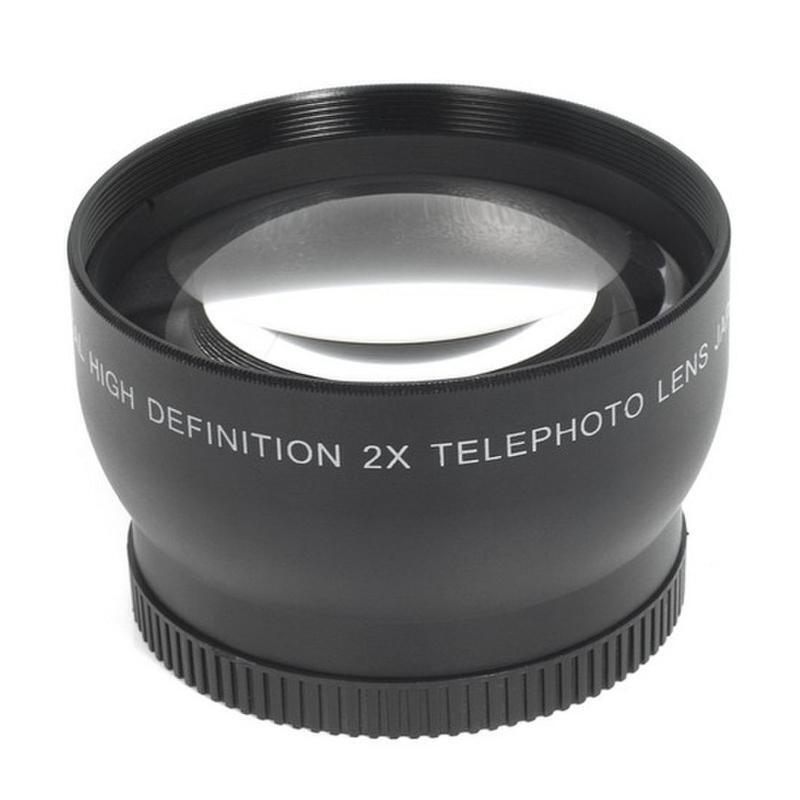 52mm Professional Teleconverter Lens with Lens Cap & Storaeg Bag 2.0x Maginify