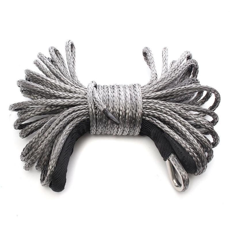 Vehicle Boat Synthetic Tow Rope Strap with Hooks Emergency Hauling Pulling Line