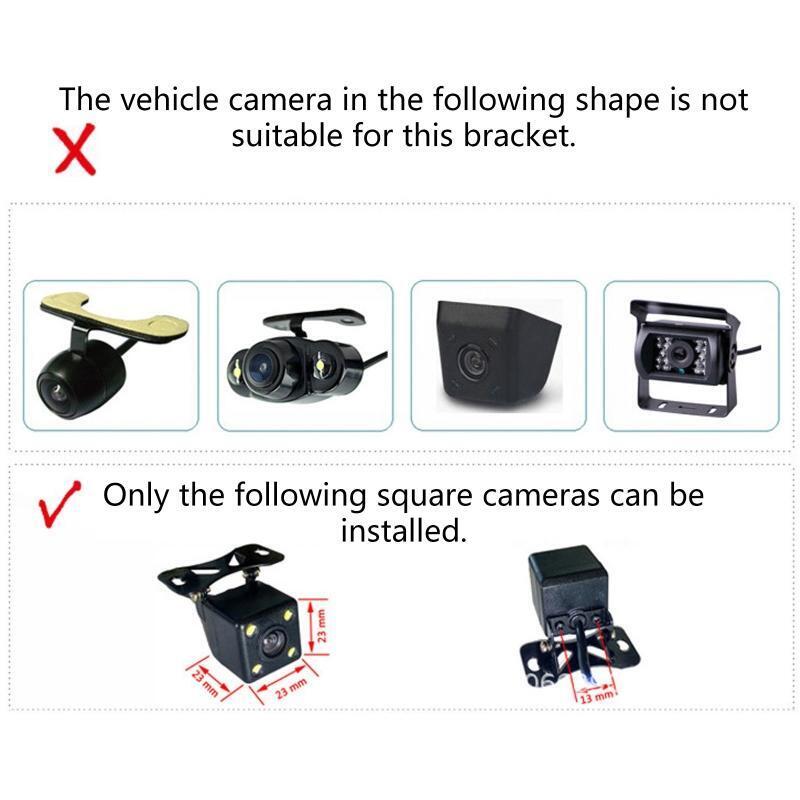 Vehicle Reversing Camera Bracket Plastic License Plate Lights Holder for Variant