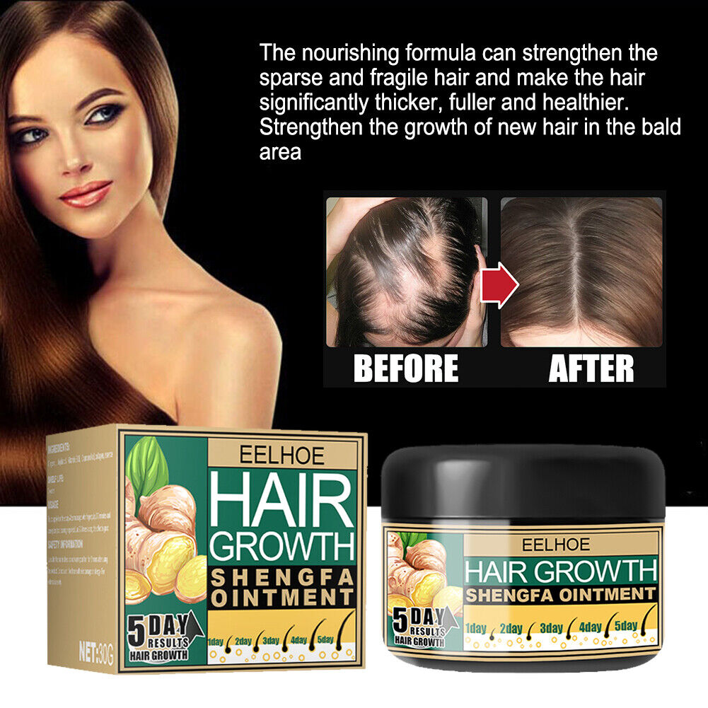 30g Ginger Hair Growth Essential Oil Serum Anti Lost Repair Scalp Treatment