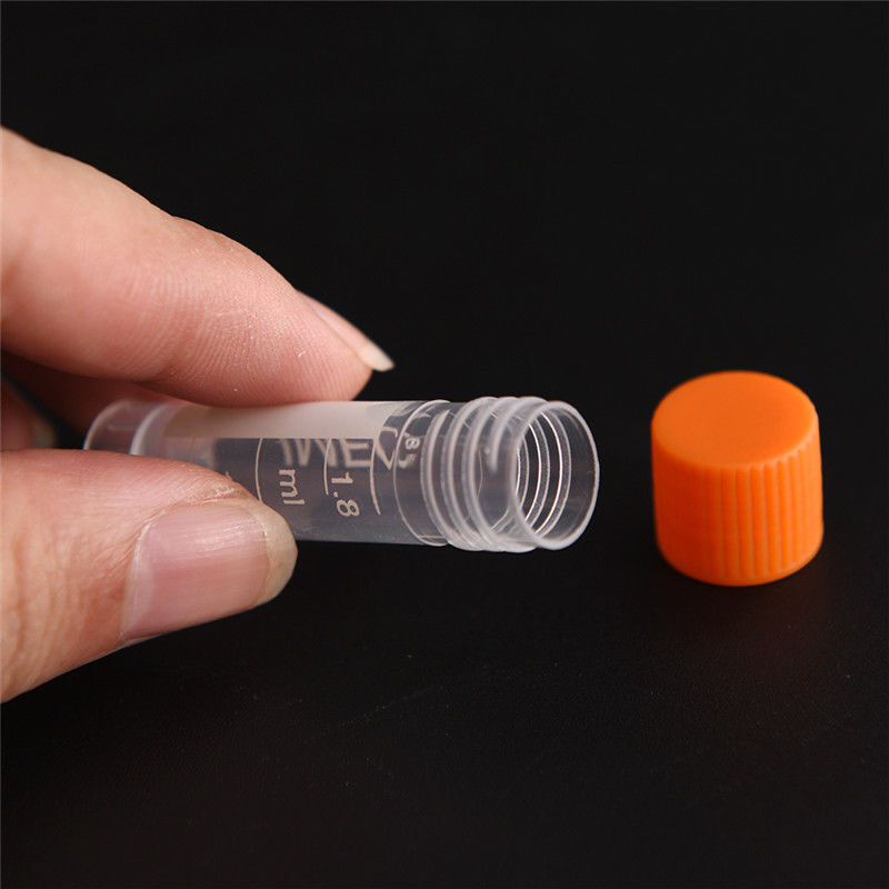 20pcs 1.8ml screw capsule bottles blending lab analyze centrifuge serum tubes Ms