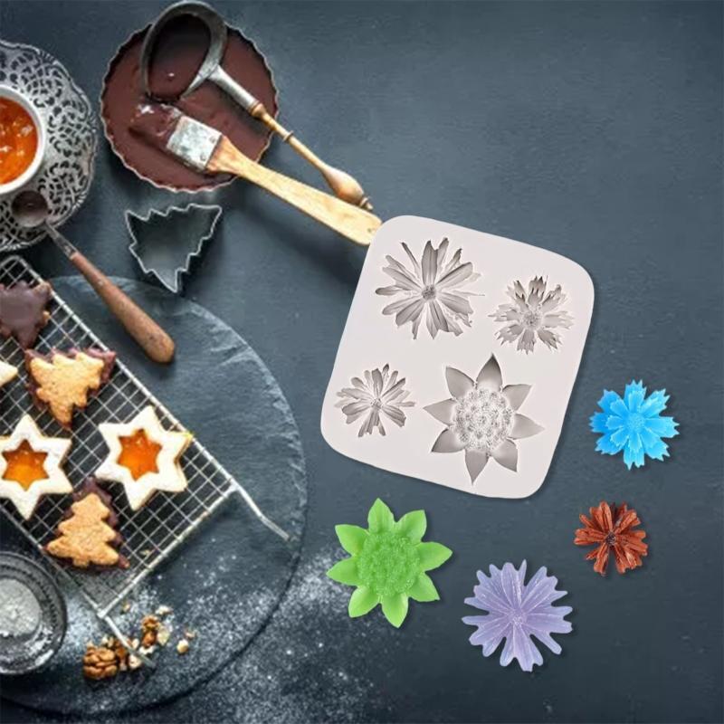 DIY Fondant Moulds Silicone Chocolate Moulds Cake Decorations Baking Accessories