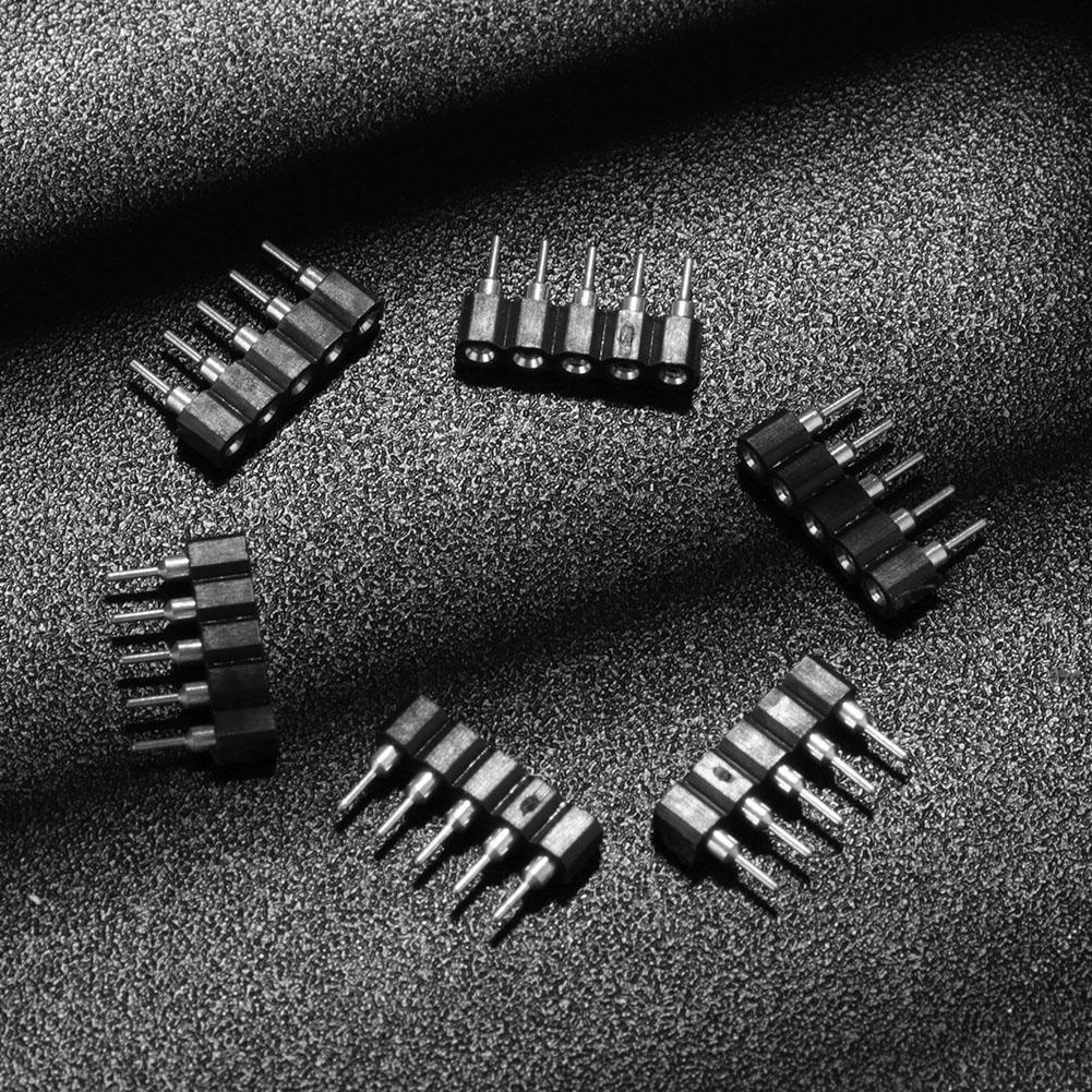 10pcs Female Connector Pin Needle for LED Strip(5Pin RGBW5050)(Black)