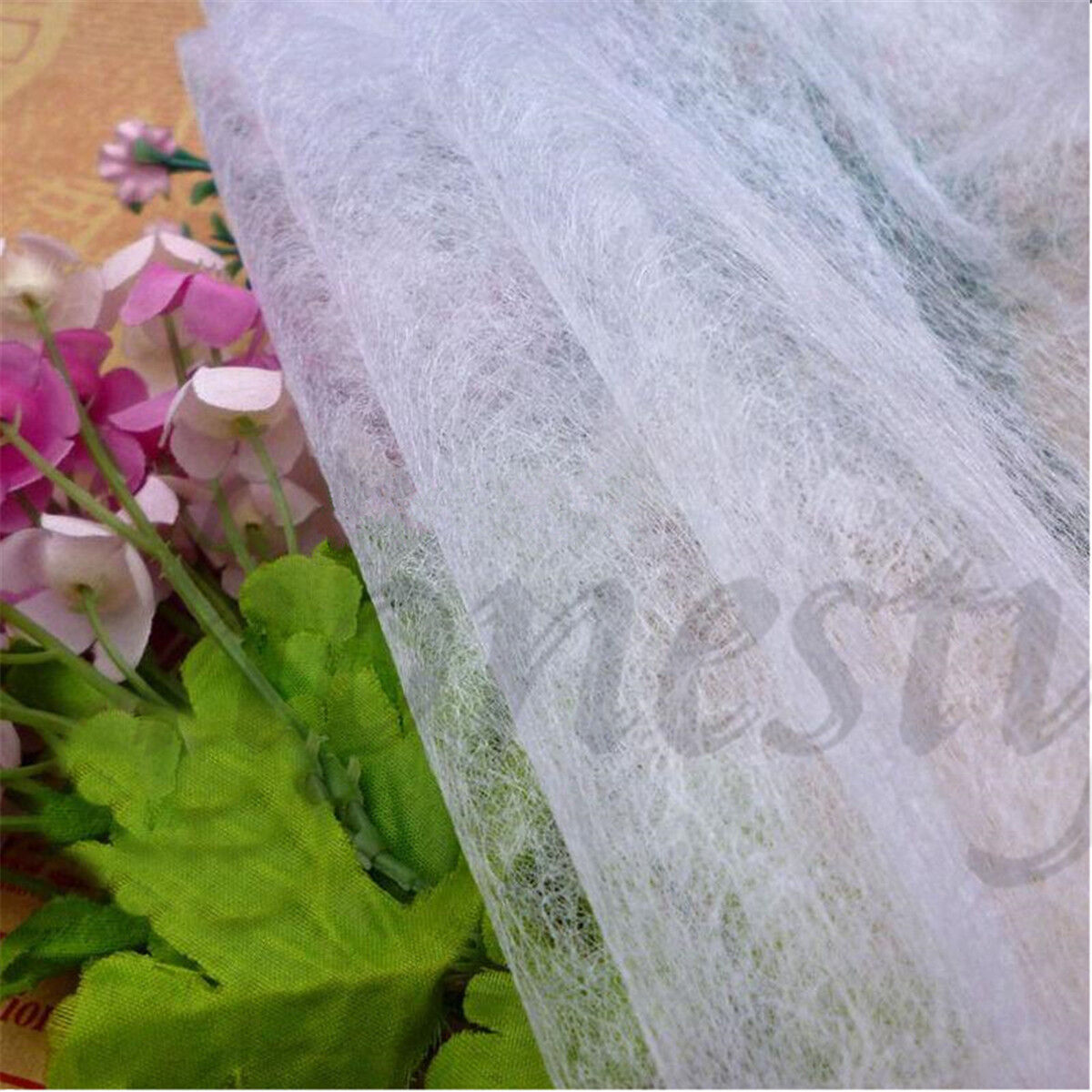 5M Double Sided Fusible Interfacing Fabric Buckram Glue Tape Iron DIY Cloth