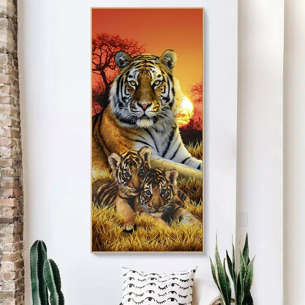 Animal Tiger Full Drill Diamond Painting Mosaic Kit Rhinestone Bead Craft