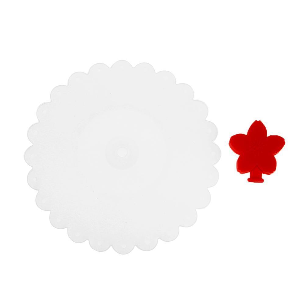 Multi-function Silicone Dust-proof Bowl Cover Leak-proof Cup Lid (Red 11cm)