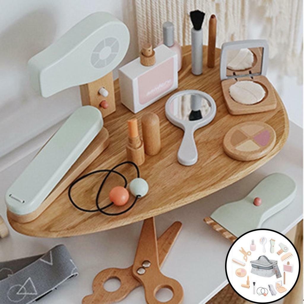 Wooden Girl  Makeup  Scissors with Cosmetic Bag Gifts