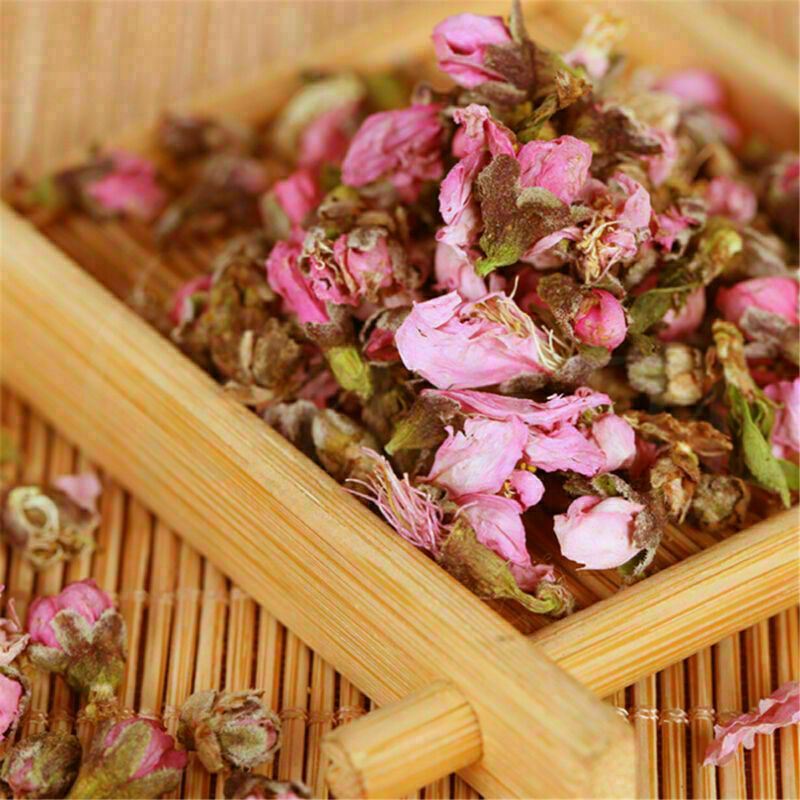 50g Organic Herbal Tea Peach Blossom Bud Beauty Natural Dried Confetti China
