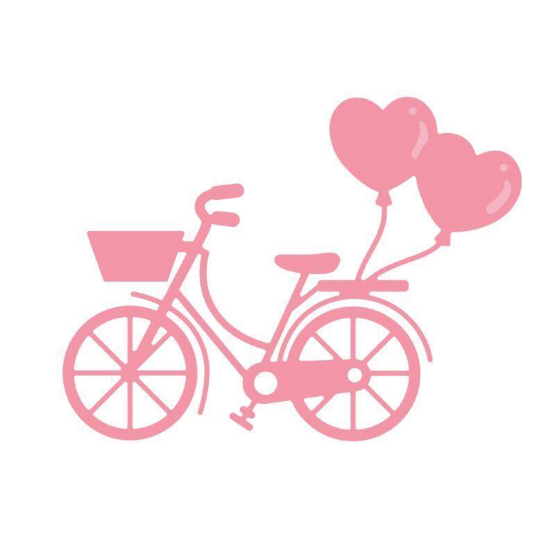 Bicycle Balloon Metal Cutting Dies Stencil Scrapbooking DIY Album Stamp Emboss