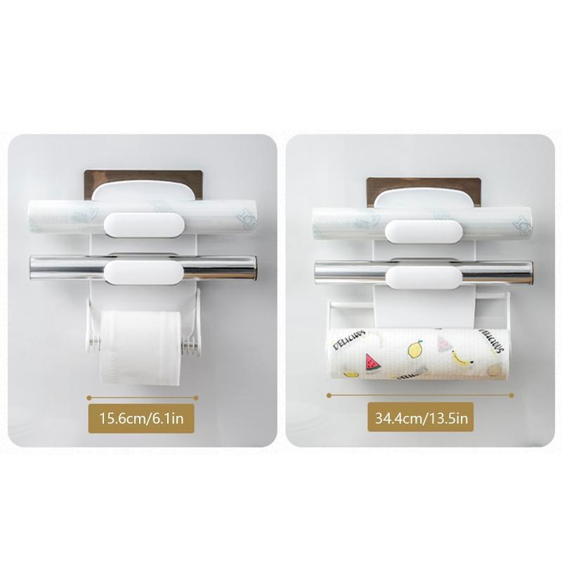 Plastic Wrap Dispenser Hangable Cling Film Foil Dispenser Paper Towel Holder