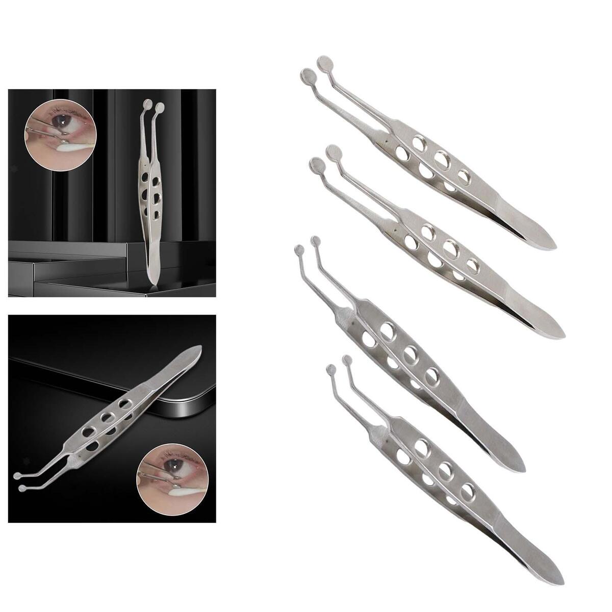 Stainless Steel Meibomian Gland Forceps Tweezer Clip Eye Tool Meibomian Flap