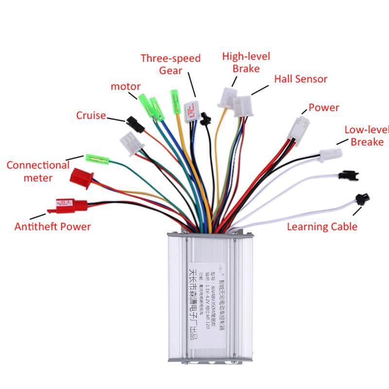 E-bike Speed Controller DC 36V/48V Universal Scooter Brushless Motor Controller