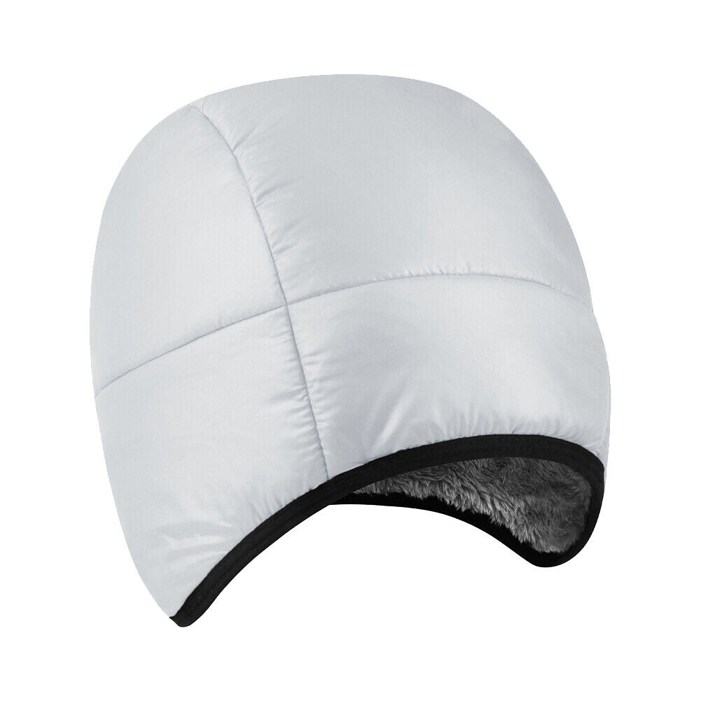 Warm Cycling Down Cap Windproof Skiing Ear Protection Beanie Hats (Gray)