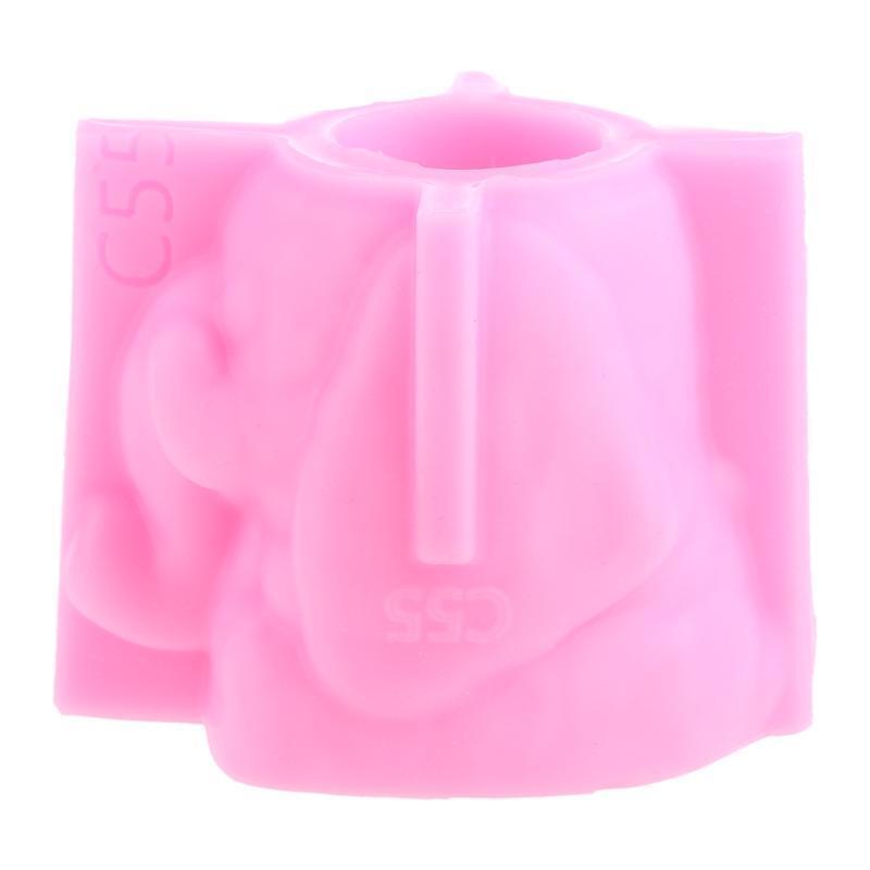 Elephant Flowerpot Pen Holder UV Epoxy Mold Cement Plaster Clay Silicone Mould
