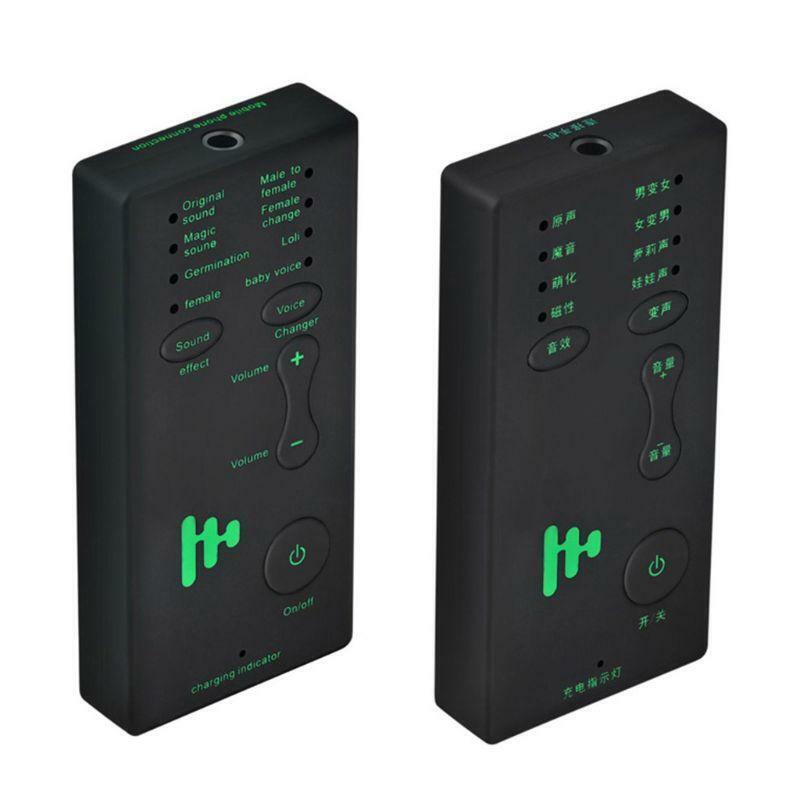 Mini Portable Voice Changer Handheld Microphone Voice Changing Device for PS4
