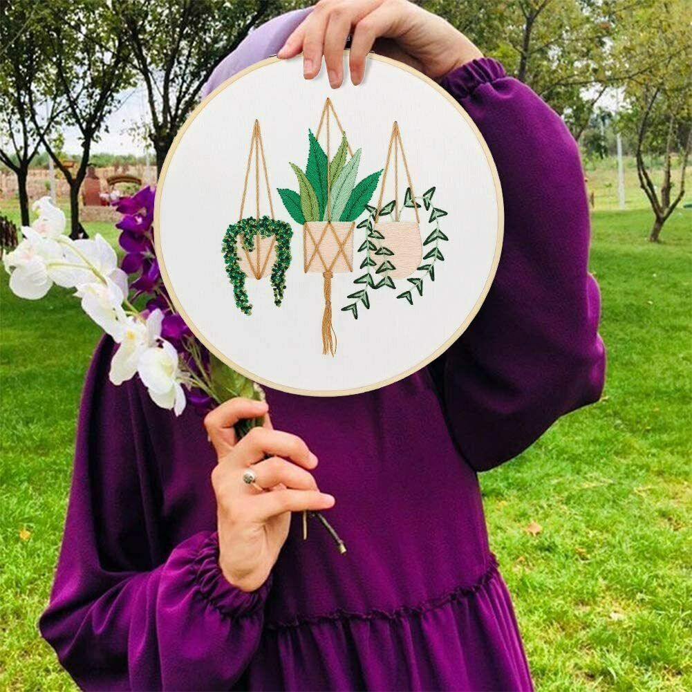Decoration Embroidery Kit Cross Stitch Cloth Threads Tools DIY Starter Suits