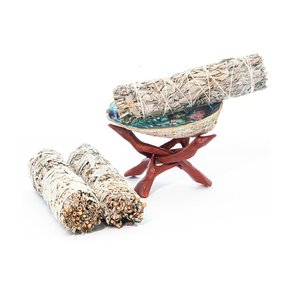 Abalone Shell Stand Holder Yoga Healing Purification Meditation Home Decor