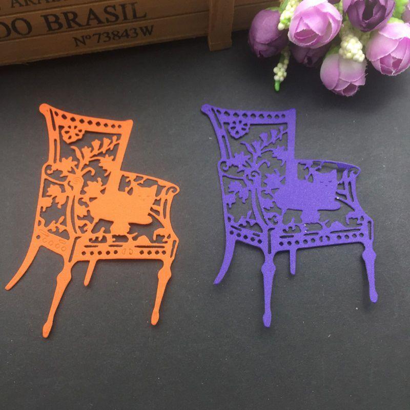 Chair Cat Metal Cutting Dies Stencil Scrapbooking DIY Album Stamp Paper Emboss