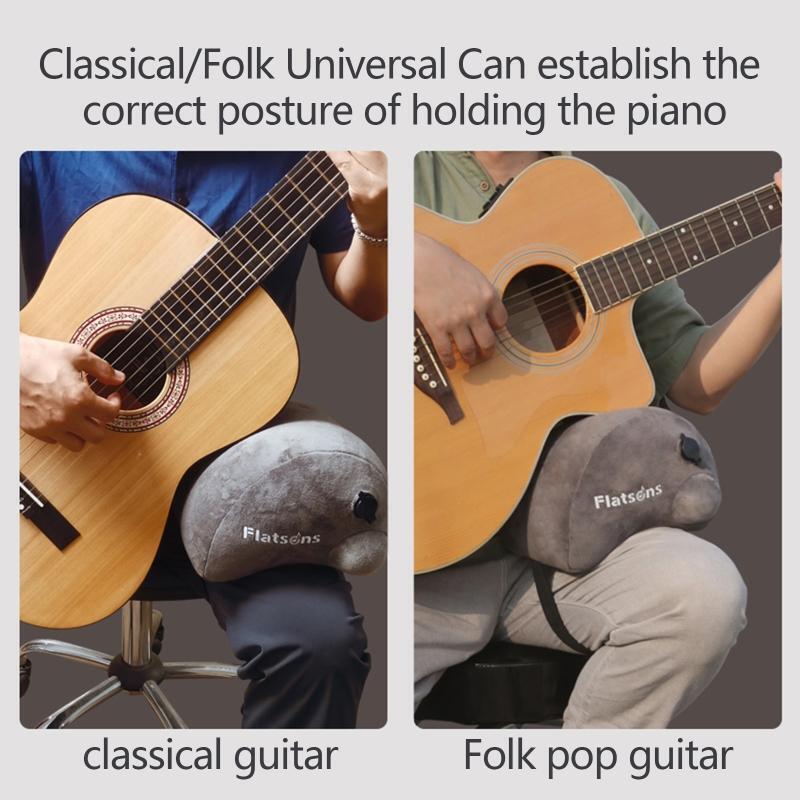 Folk Classical Guitar Inflatable Pad Rest Support Cushion Playing Stand Leg Pad