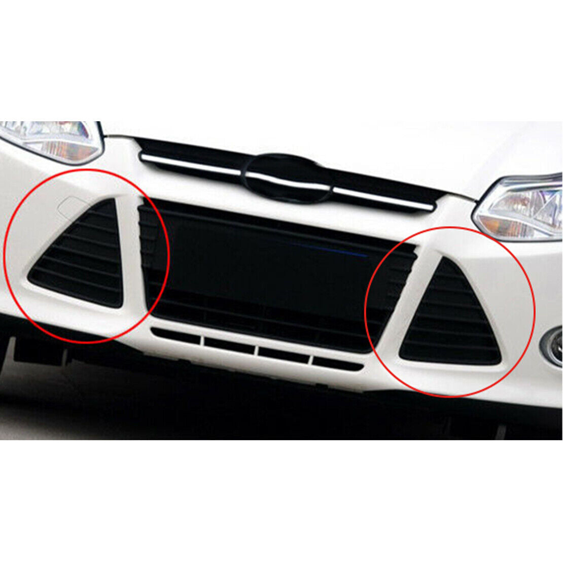 Front Grille Insert Left & Right Pair Set Fit For Ford Focus 2012 2013 2014