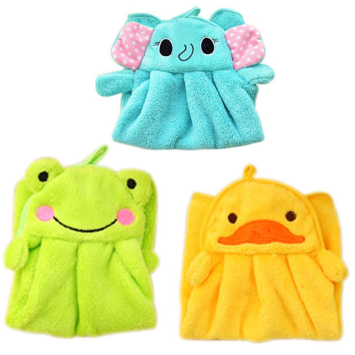 Towel Plush Toddler Soft Hanging Bathing Towel Hand Towel Baby Bath Towels Baby
