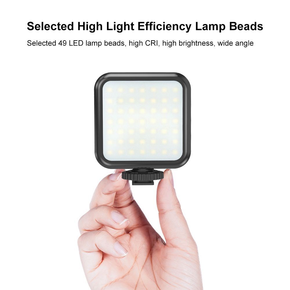 3W Vlogging Photography Lamp LED Video Light Selfie Fill Light Camera Camcorder