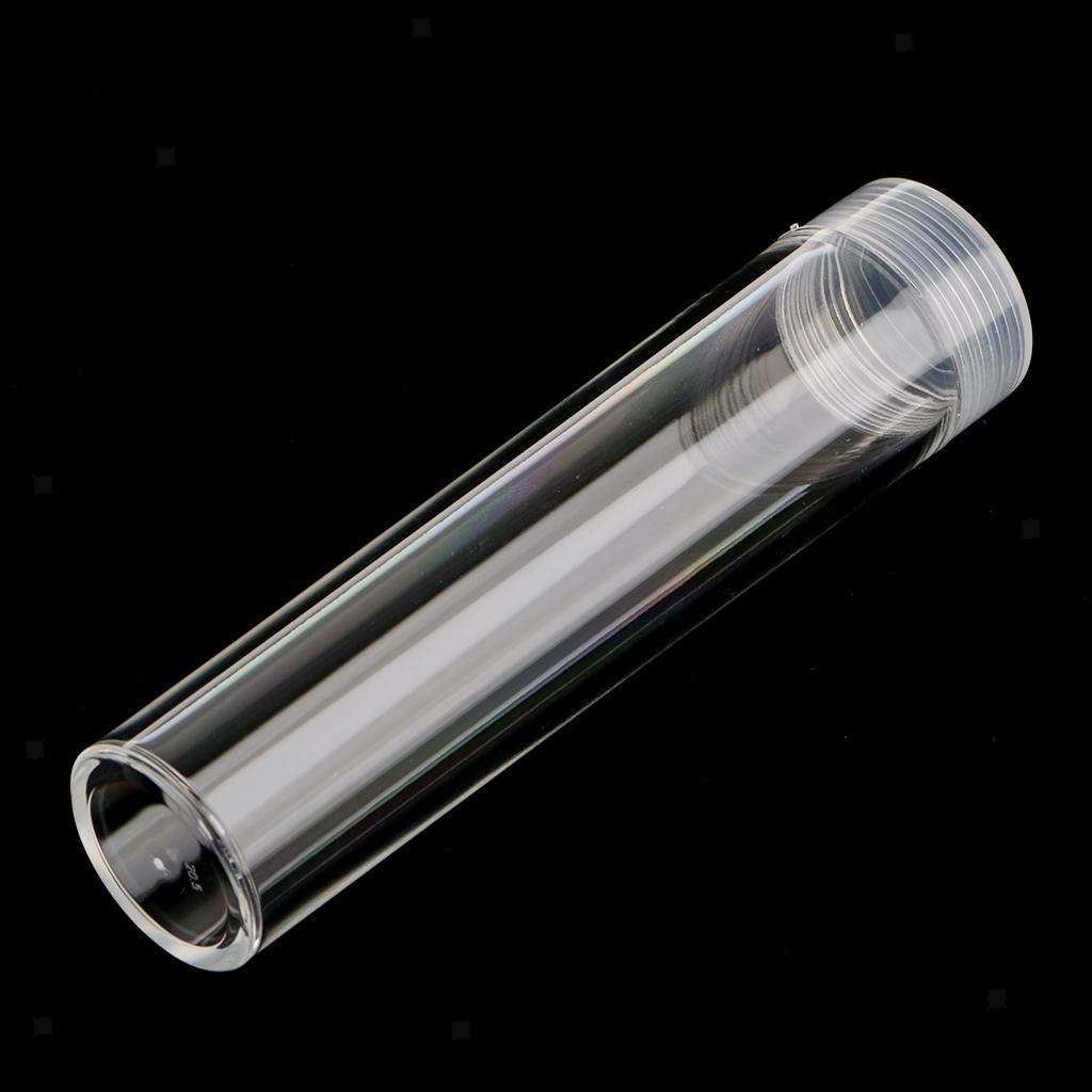 10x Clear Coins Tube Cases  Organizer Container for 25 Coins 20.5mm