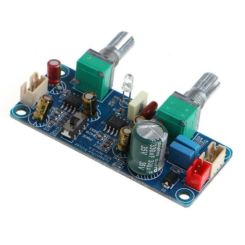 Single Power DC 9-32V Low Pass Filter Bass Subwoofer Pre-AMP Amplifier Board