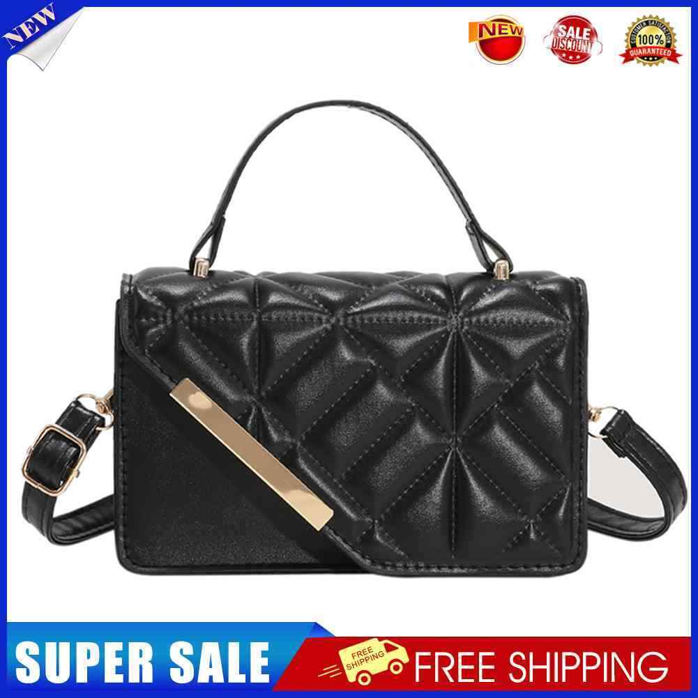 Fashion Women Shoulder Bag Design Cross-Body Leather Totes Handbag (Black)