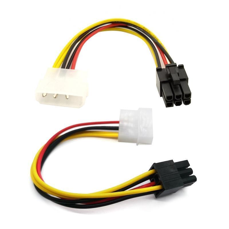 4Pin PCI-E to PCIE 6Pin Power Cable PCI Express Graphics Card Connector Adapter