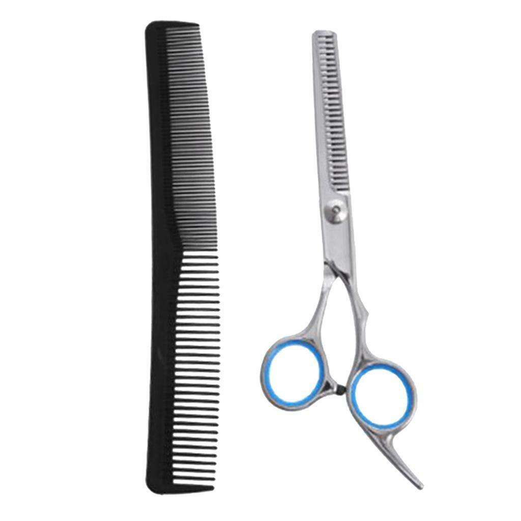 Professional  Thinning Scissors Barber Shears dressing Salon & Comb Set