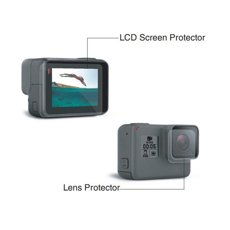 PVC Clear Protective Film LCD Screen Protector for GoPro Hero 5 Actions Camera