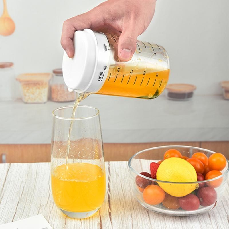Clear Scales Beaker Mug 500ml Plastic Baking Measuring Cup Mixing Pitcher