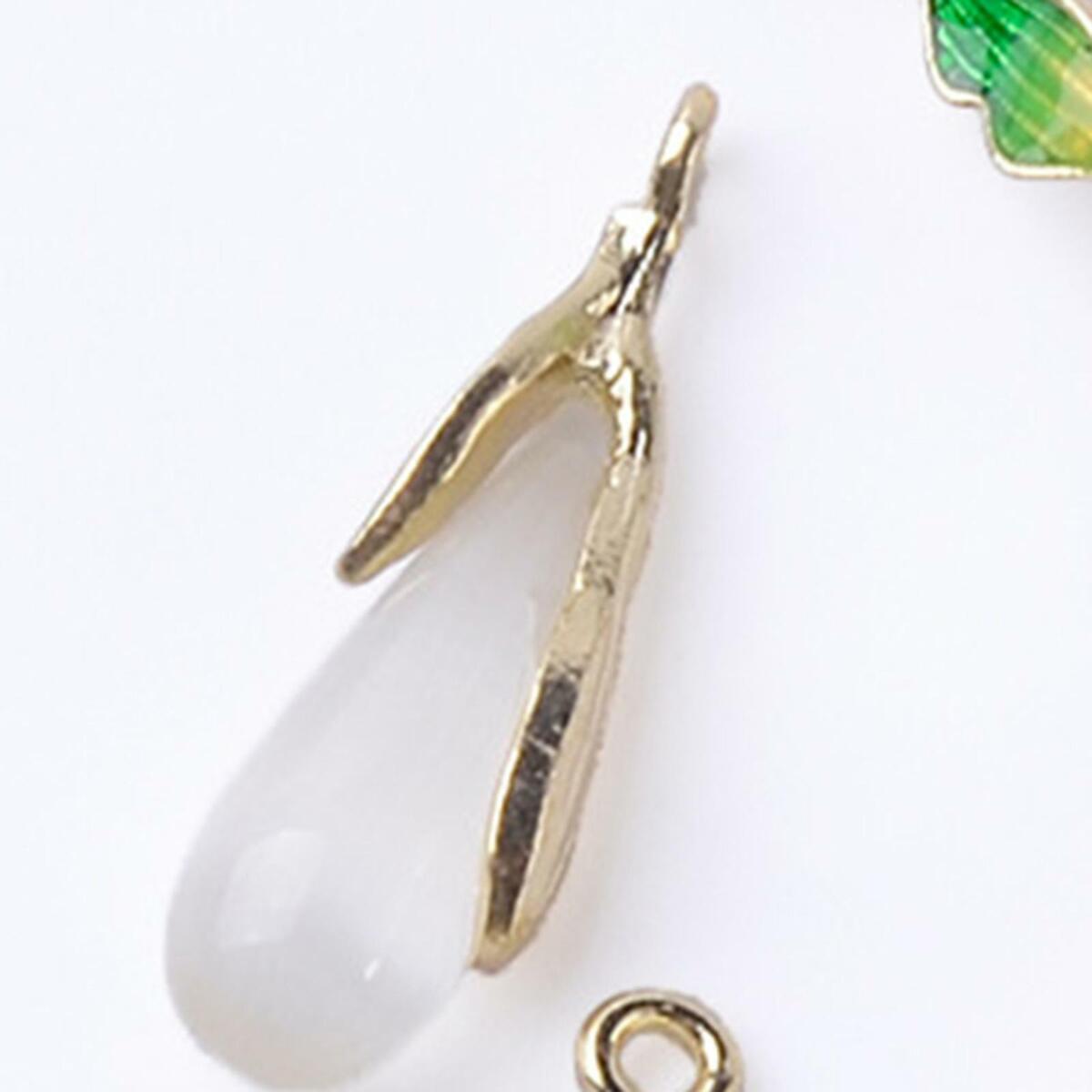 10x Teardrop Earring Charm Pendants for Handmade Key Rings Jewelry Making