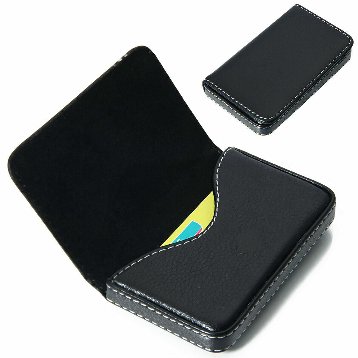 Professional Leather Business Name Card Holder Credit Card Case Wallet