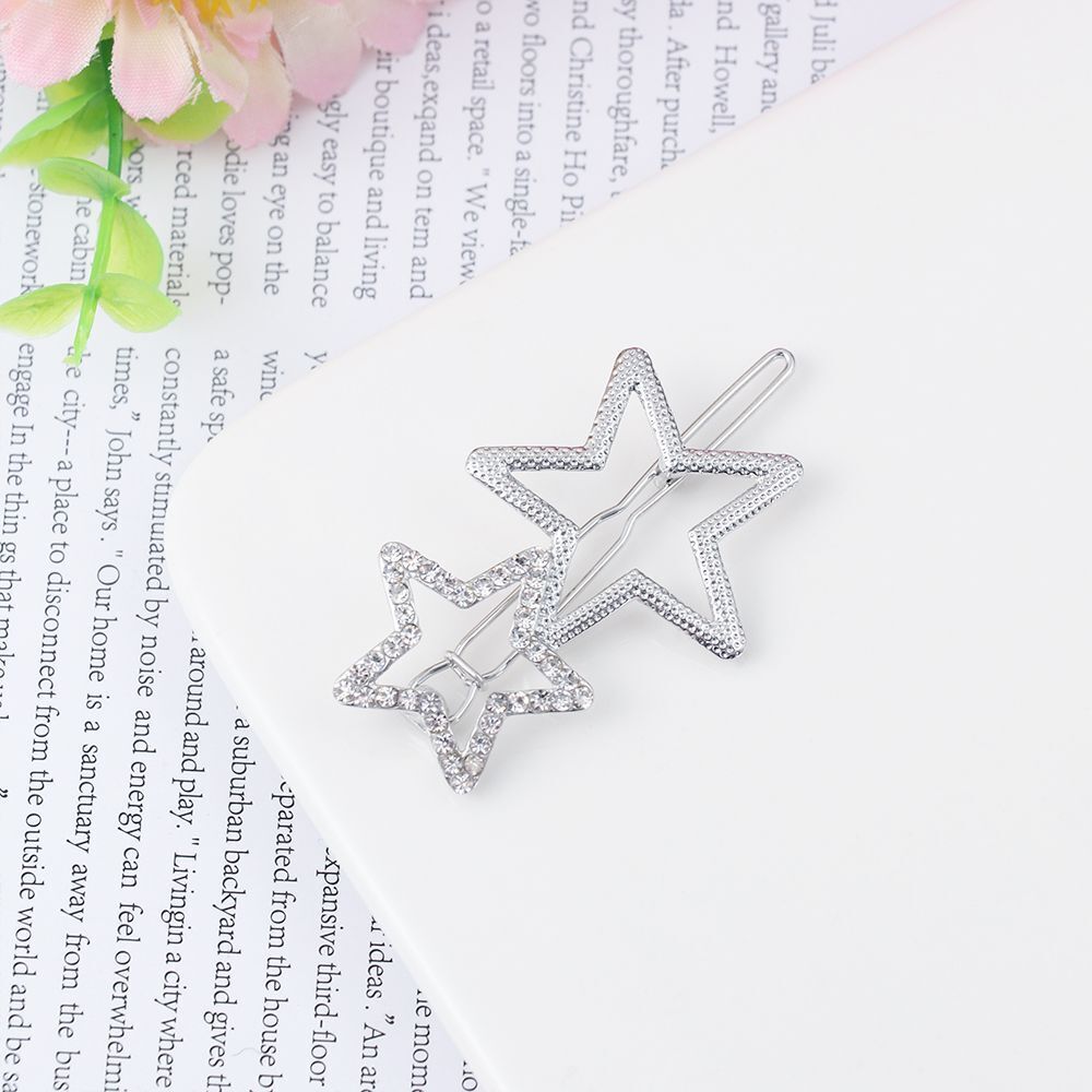 Women Ladies jewelry Metal Hair Clips Star Hairpin Hair Decorations Headwear