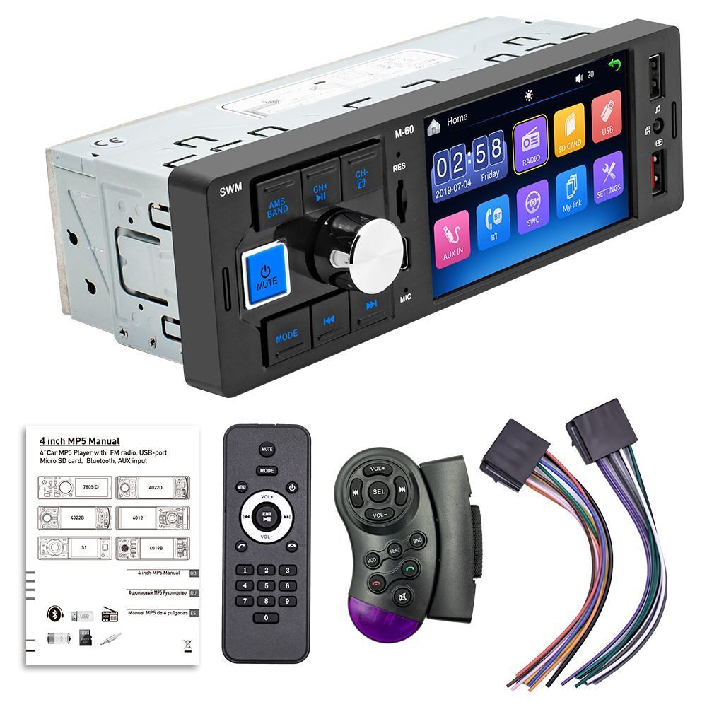 dashboard In-dash Audio Head Unit Car Stereo Radio Car MP5 Player Bluetooth